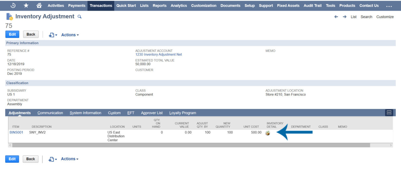 Tutorial Use NetSuite to Make Inventory Adjustments with Bins